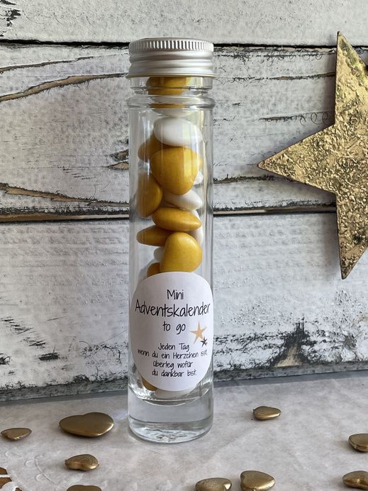 Adventskalender mini gold